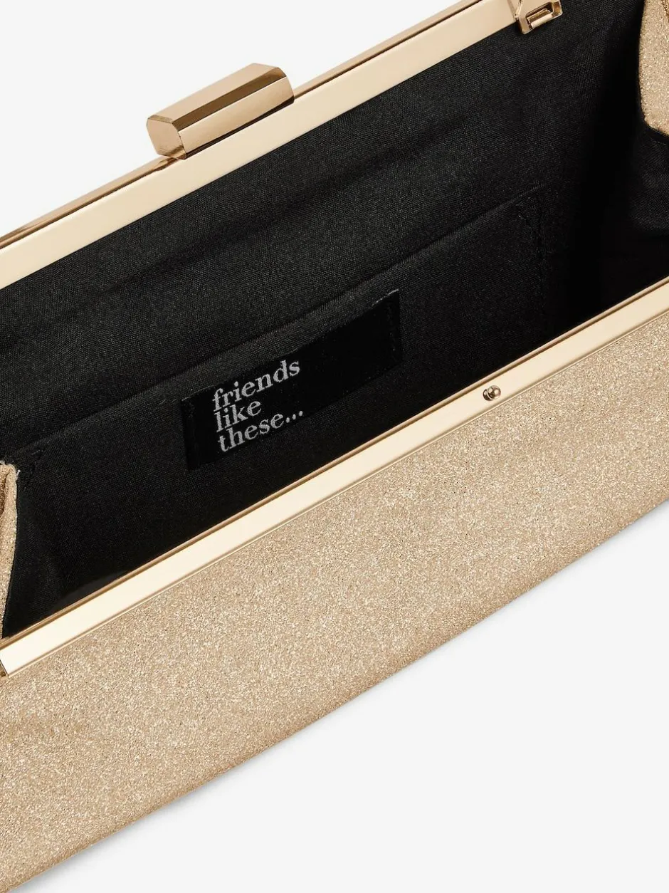 Friends Like These Gold Occasion Clutch Bag Discount