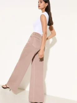 Friends Like These Neutral Relaxed Wide Leg Jeans