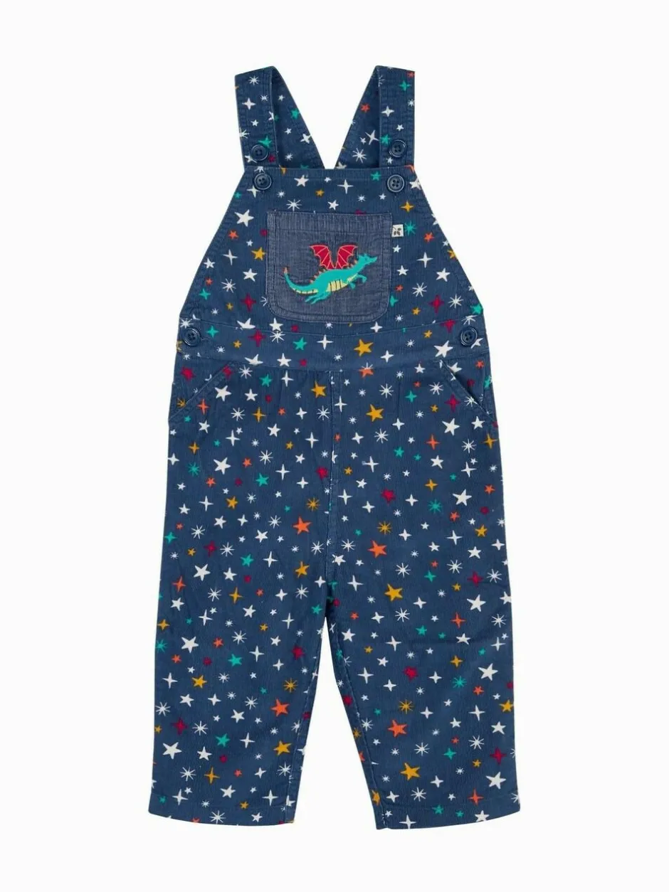 Frugi Blue Durgan Printed Dungaree Hot