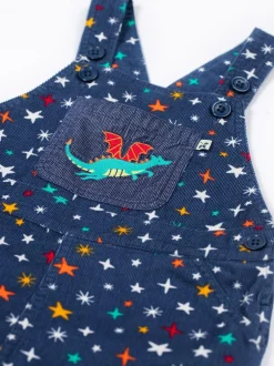 Frugi Blue Durgan Printed Dungaree Hot