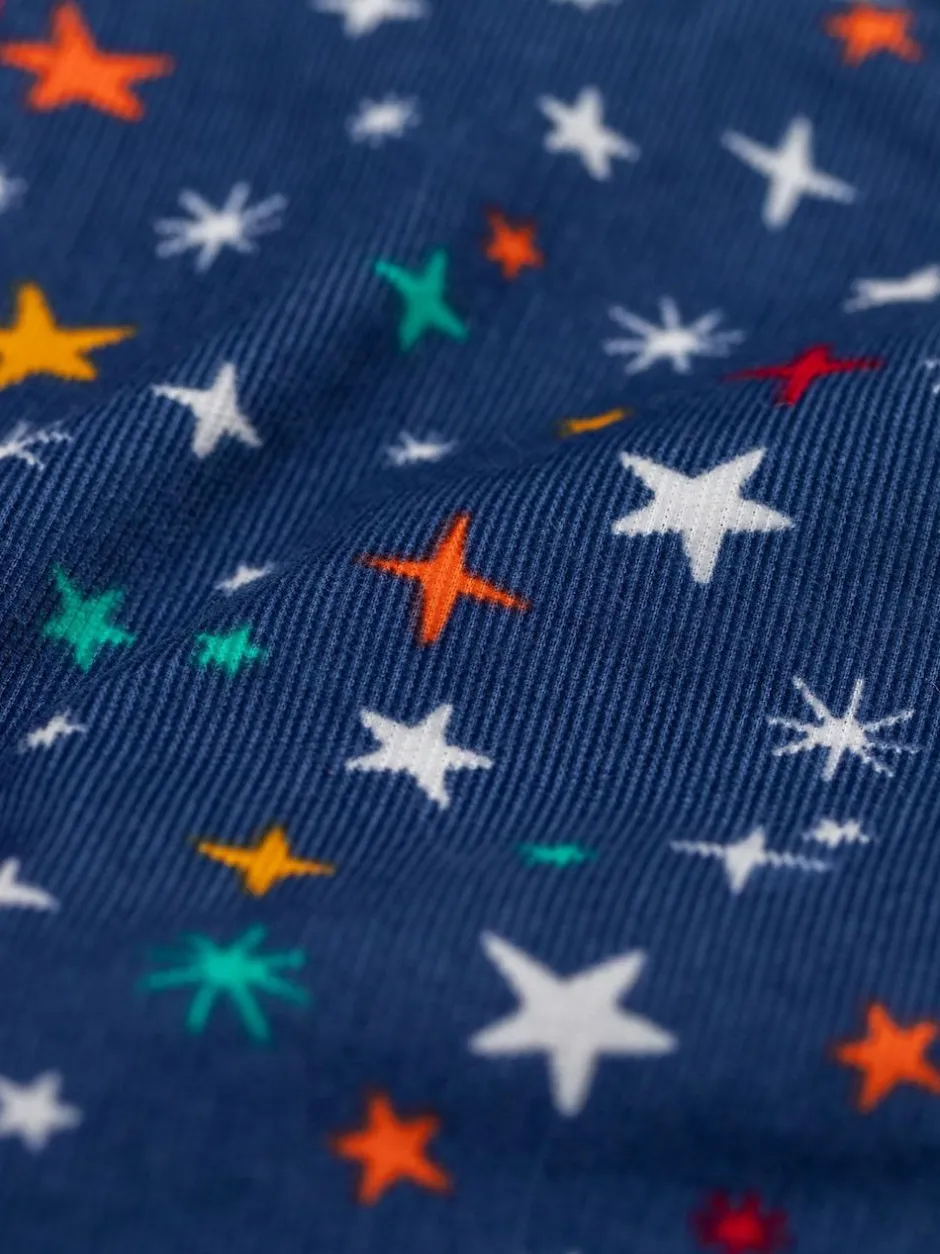 Frugi Blue Durgan Printed Dungaree Hot