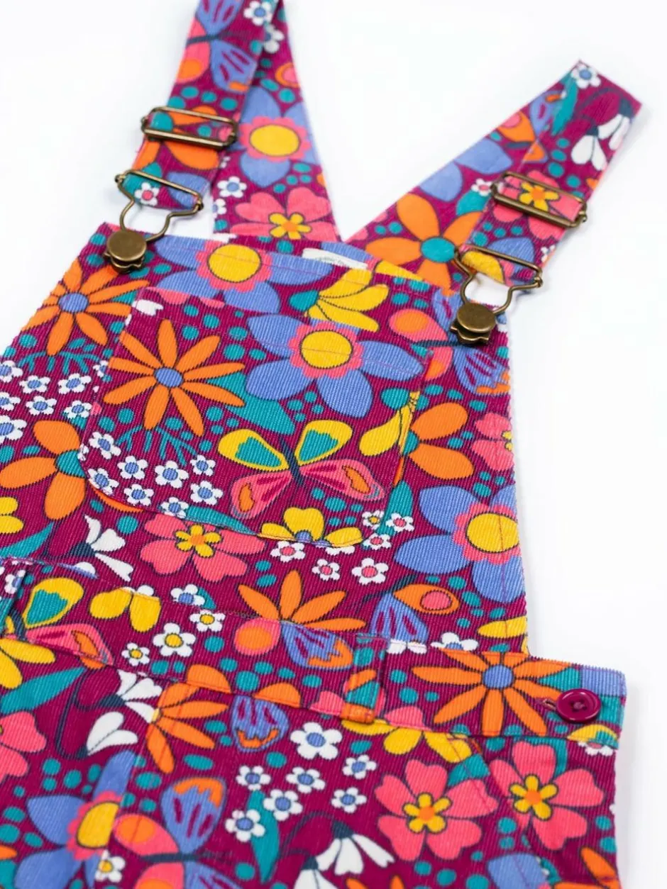 Frugi Purple Frida Flared Dungaree Outlet