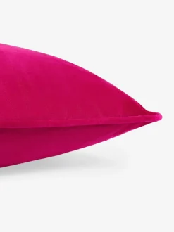 Next Fuchsia Pink 43 x 43cm Matte Velvet Cushion Sale
