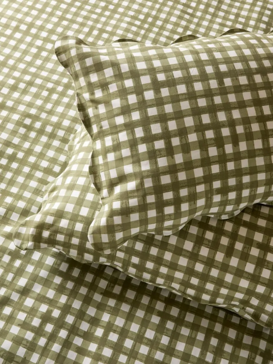 Furn Forest Scalloped Edge Gingham Pillowcase Pair Discount