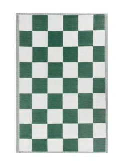 Furn Green Checkerboard Outdoor Rug Sale