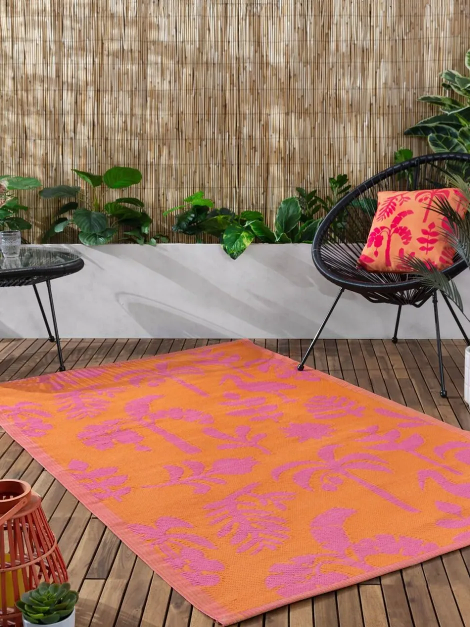 Furn Orange Pink Marula Tropical Outdoor/Indoor Rug Sale