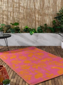 Furn Orange Pink Marula Tropical Outdoor/Indoor Rug Sale