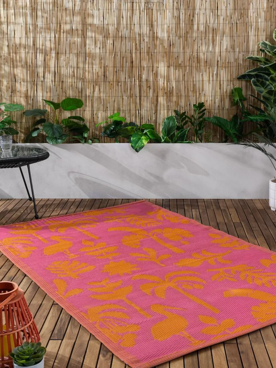 Furn Orange Pink Marula Tropical Outdoor/Indoor Rug Sale