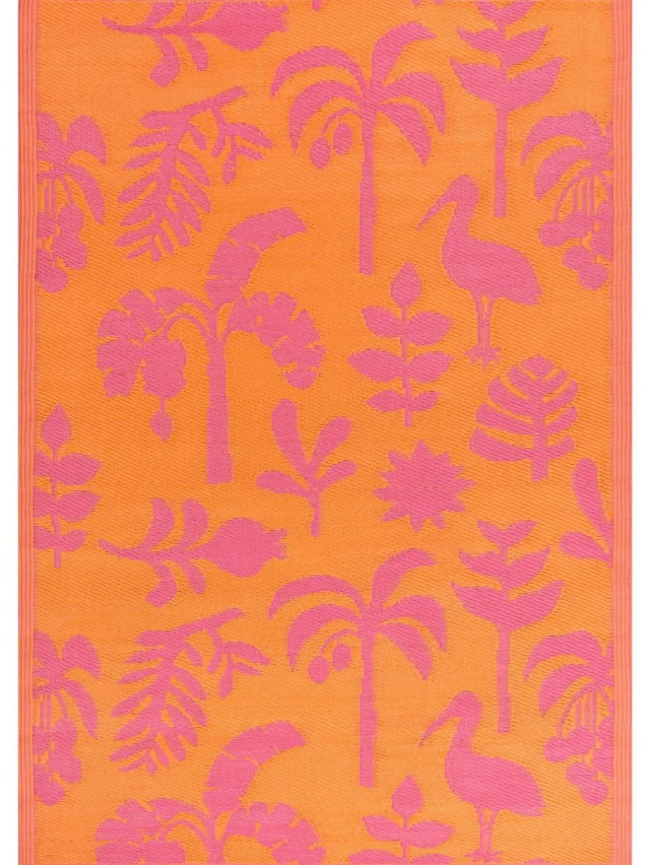 Furn Orange Pink Marula Tropical Outdoor/Indoor Rug Sale