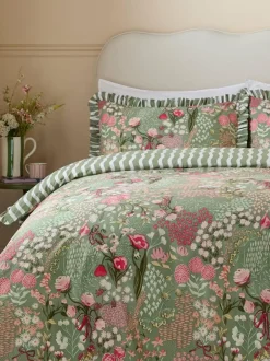 Furn Gardenia Reversable Duvet Cover Set Pink Forest Discount