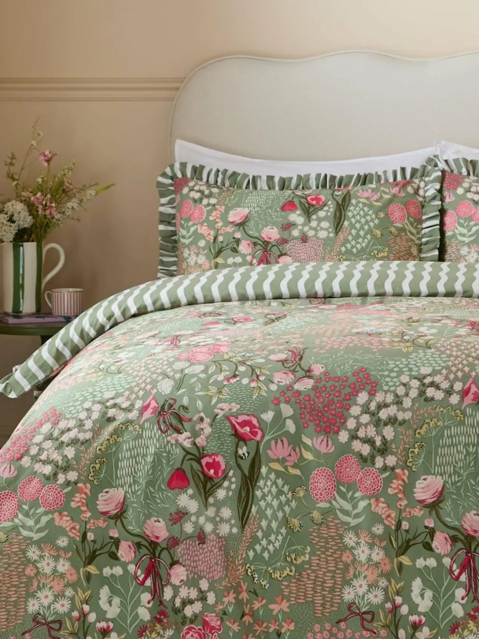 Furn Gardenia Reversable Duvet Cover Set Pink Forest Discount