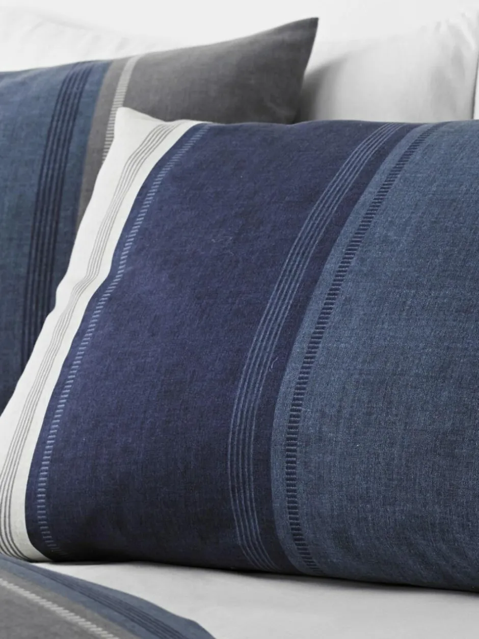 Fusion Betley Duvet Cover and Pillowcase Set Blue/Beige Online