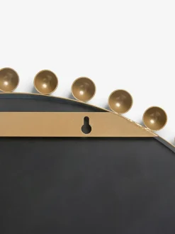 Next Gold Bobbin Round Wall Mirror Outlet