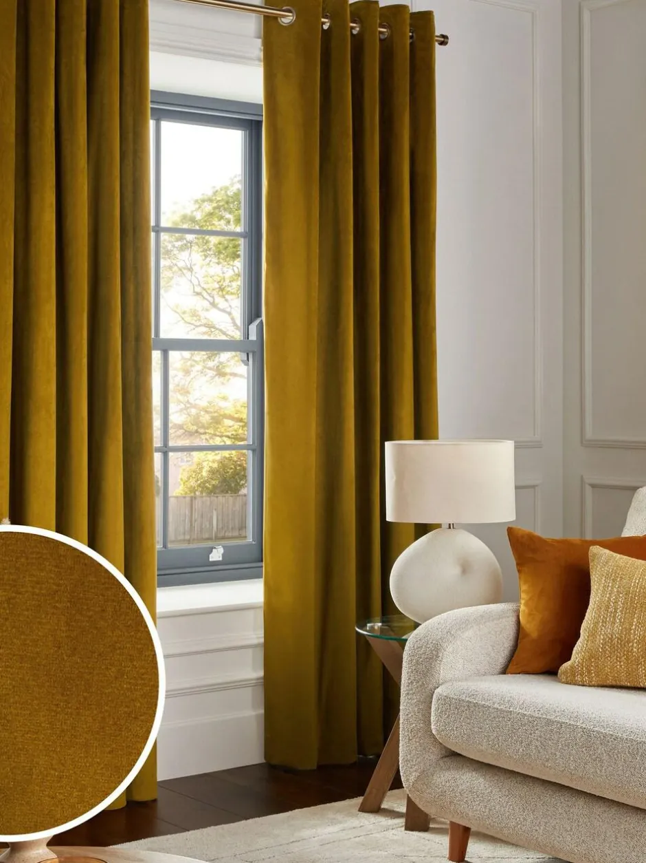 Next Gold Dark Matte Velvet Blackout/Thermal Curtains Best