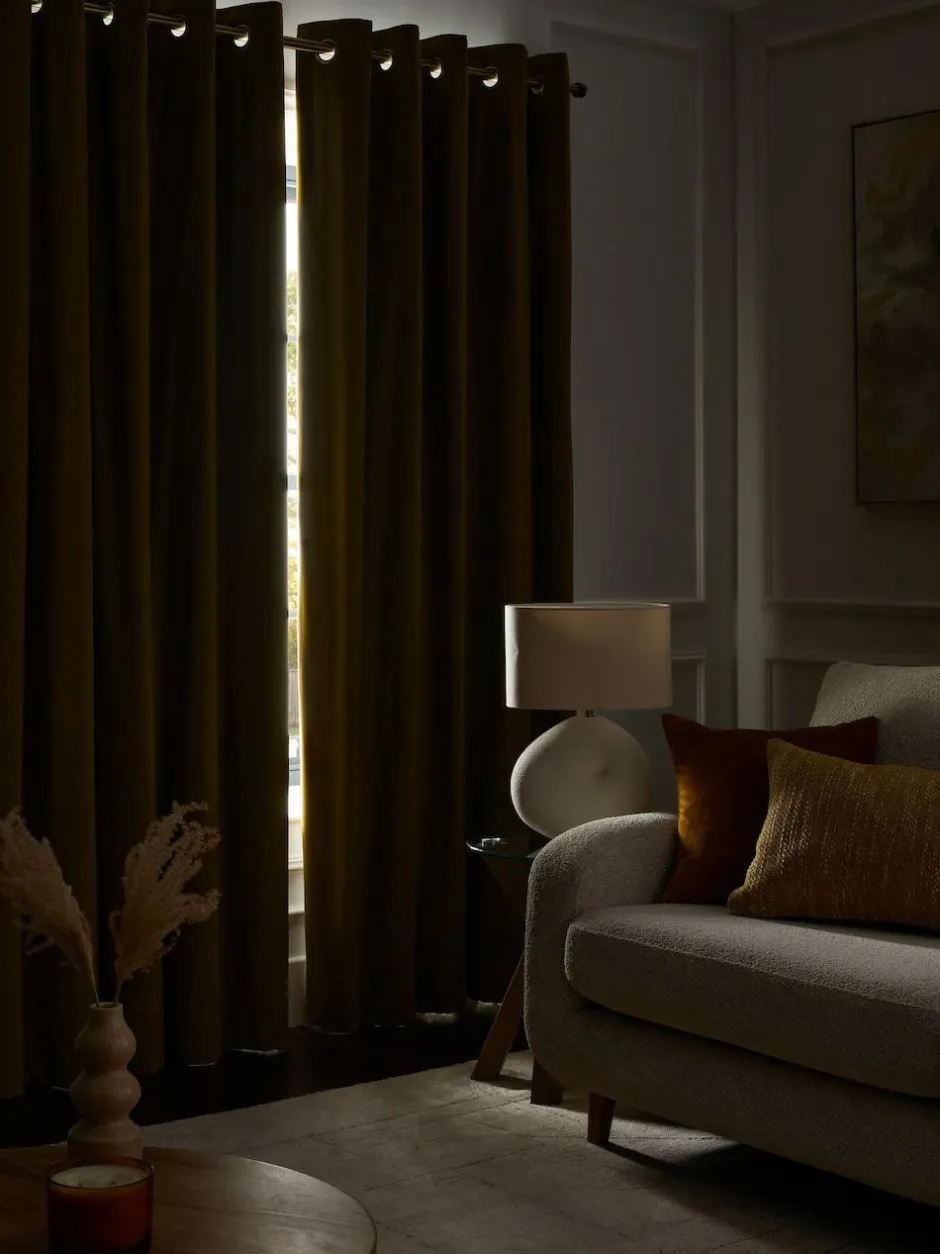 Next Gold Dark Matte Velvet Blackout/Thermal Curtains Best