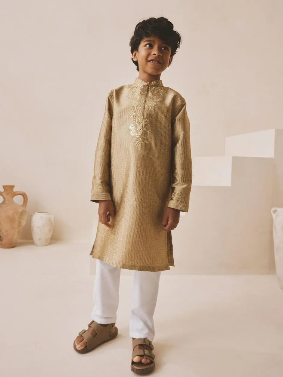 Next Gold Eid Kurta (3mths-16yrs) Clearance