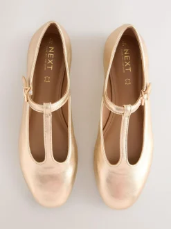 Next Gold Forever Comfort® Leather T-Bar Mary Jane Shoes Best