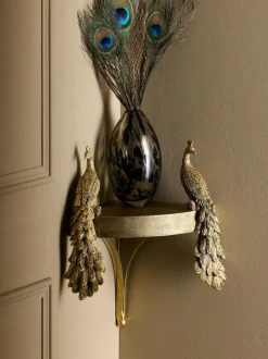 Next Gold Peacock Corner Shelf Clearance