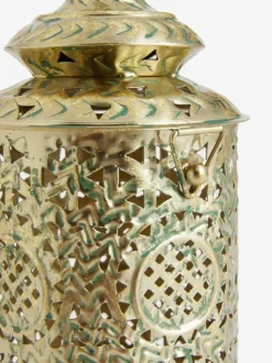 Next Gold Small Patterned Cutout Metal Lantern Hot