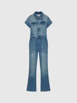 Good American Denim Bootcut Jumpsuit Clearance