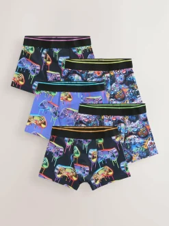 Next Boxers 5 Pack (2-16yrs) Grafitti Gamer Best