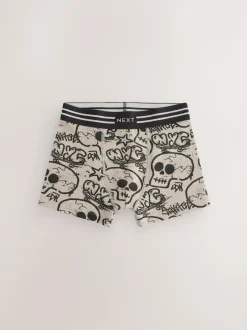 Next Trunks 5 Pack (3-16yrs) Grafitti Skull Print Clearance