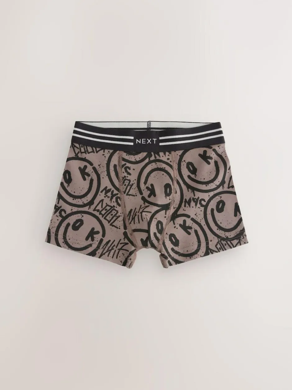 Next Trunks 5 Pack (3-16yrs) Grafitti Skull Print Clearance
