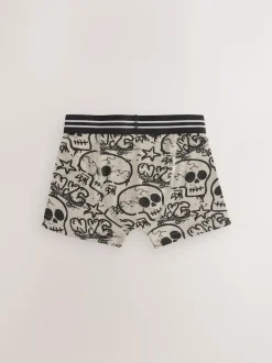 Next Trunks 5 Pack (3-16yrs) Grafitti Skull Print Clearance