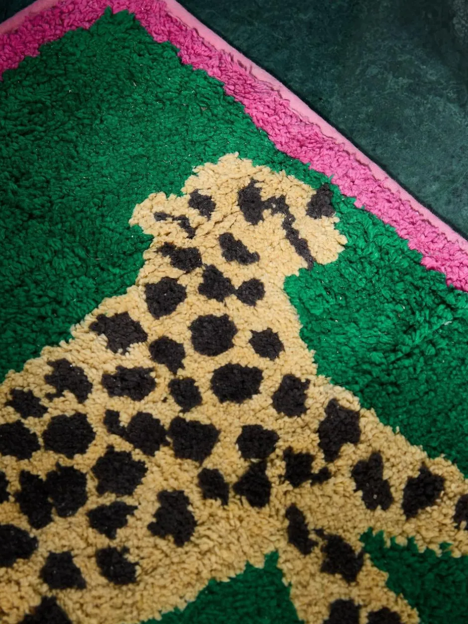 Next Green Cheetah Animal Print Shower Mat Outlet