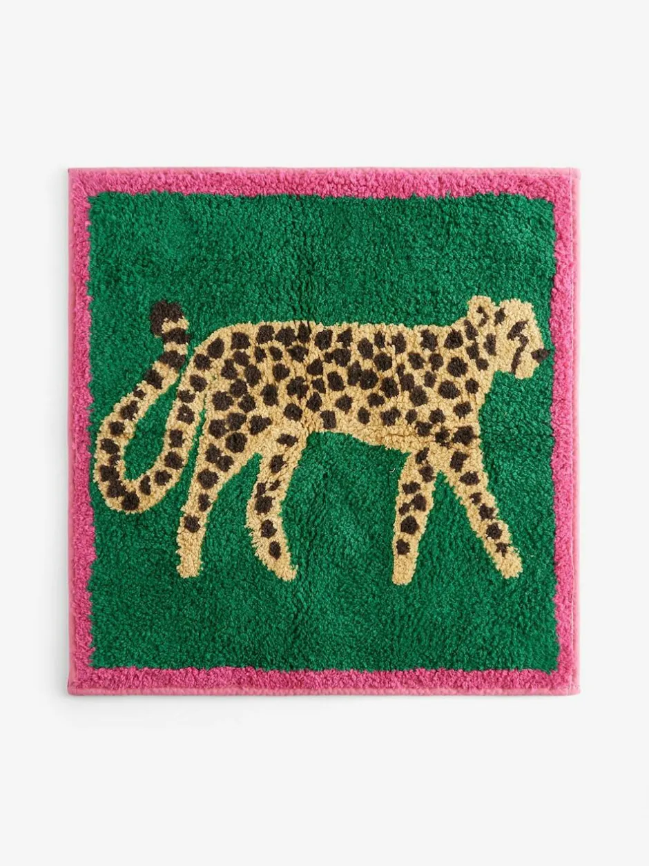 Next Green Cheetah Animal Print Shower Mat Outlet