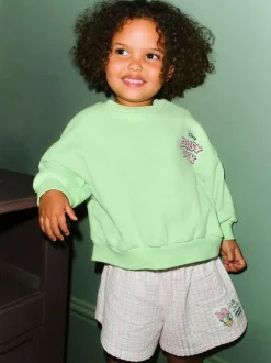 Next Green Daisy Duck Shorts Set (3mths-7yrs) Sale