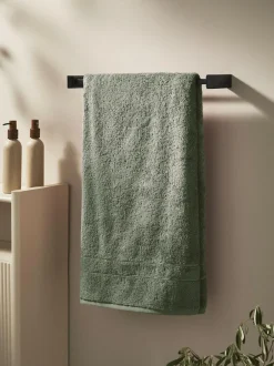 Next Green Egyptian Cotton Luxe Heavy Weight Towel Outlet