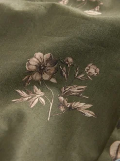 Next Kew Garden Long Sleeve Shirt Green Floral