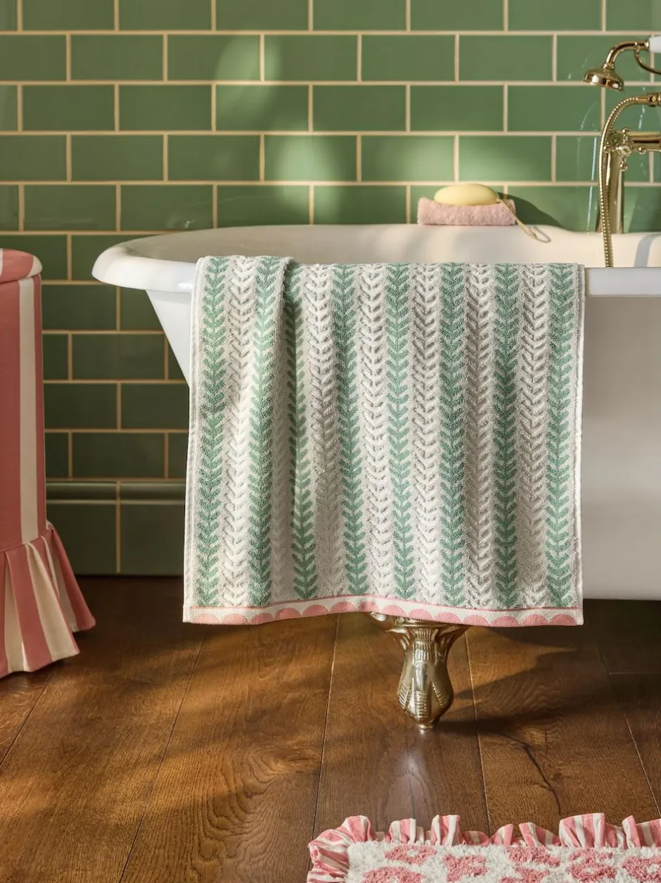 Next Floral Towel Green