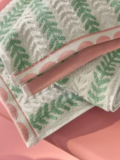 Next Floral Towel Green