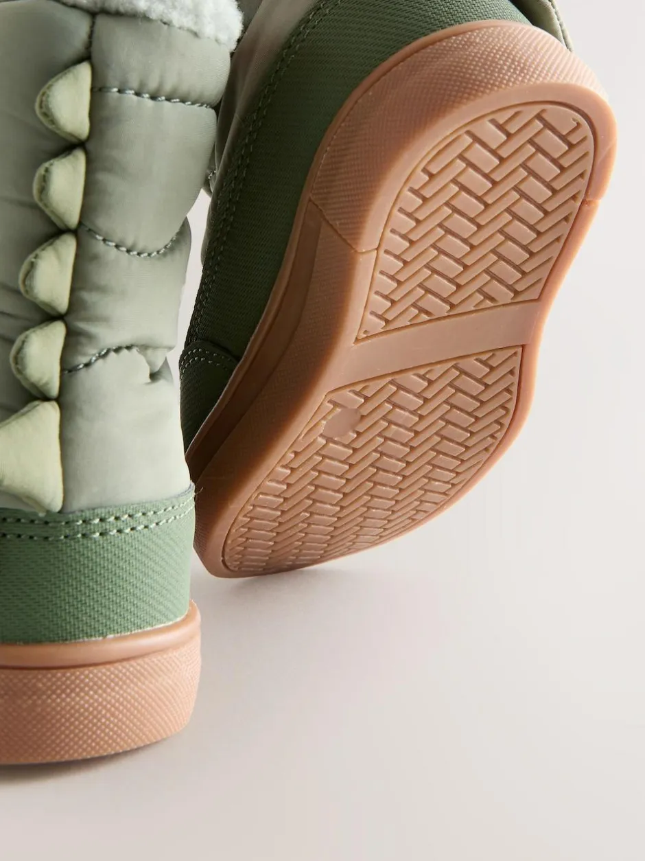 Next Green Khaki Dino Thermal Thinsulate™ Lined Quilted Water Resistant Boots Sale