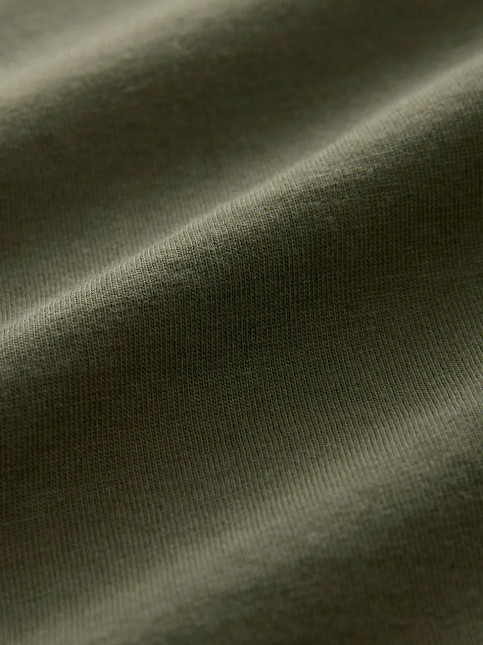 Next Green Khaki Regular Fit Essential Crew Neck Cotton T-Shirt Discount