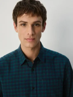 Next Green Long Sleeve Check Shirt Best