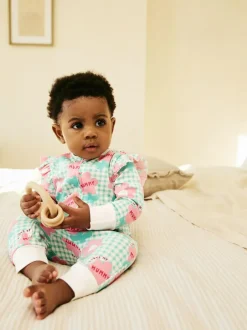 Next Family Two Way Zip Baby Sleepsuit (0mths-2yrs) Green Mummy Outlet