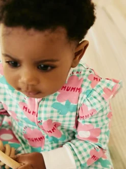 Next Family Two Way Zip Baby Sleepsuit (0mths-2yrs) Green Mummy Outlet