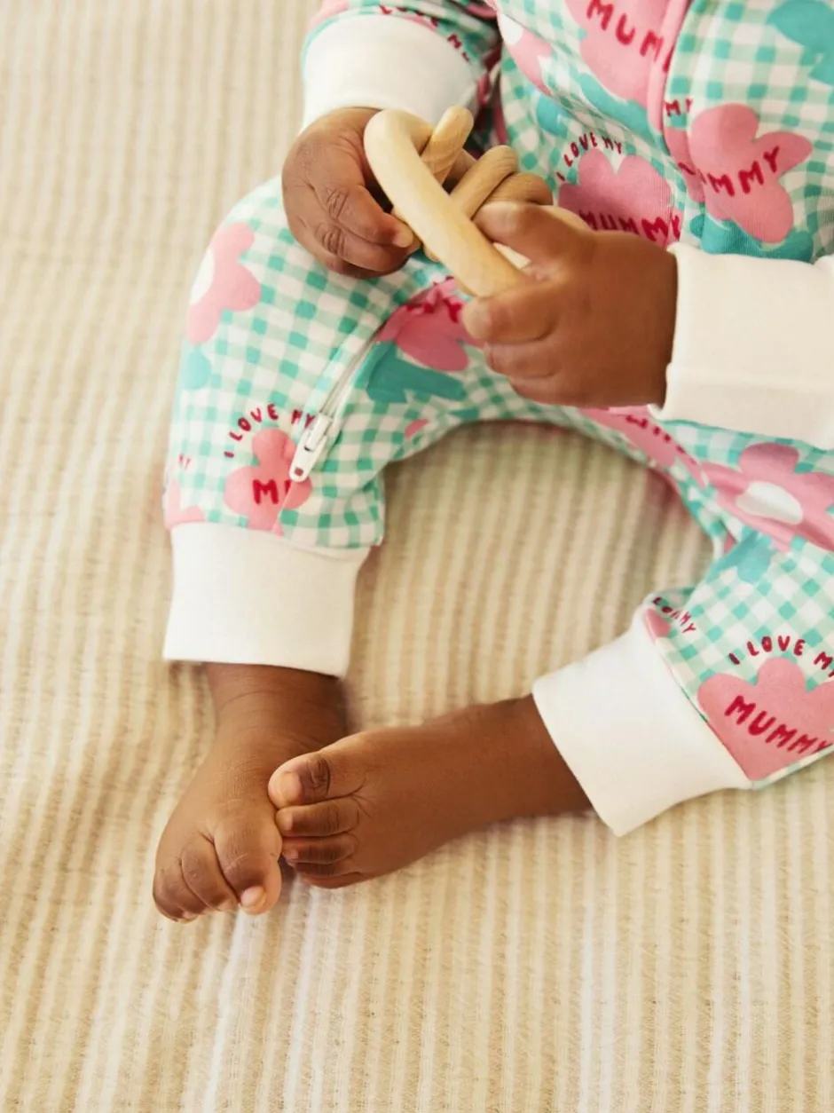 Next Family Two Way Zip Baby Sleepsuit (0mths-2yrs) Green Mummy Outlet