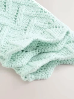 Next Pointelle Knitted Baby Cardigan (0mths-2yrs) Green Discount