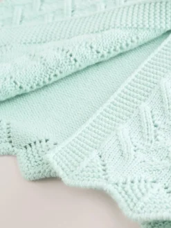 Next Pointelle Knitted Baby Cardigan (0mths-2yrs) Green Discount