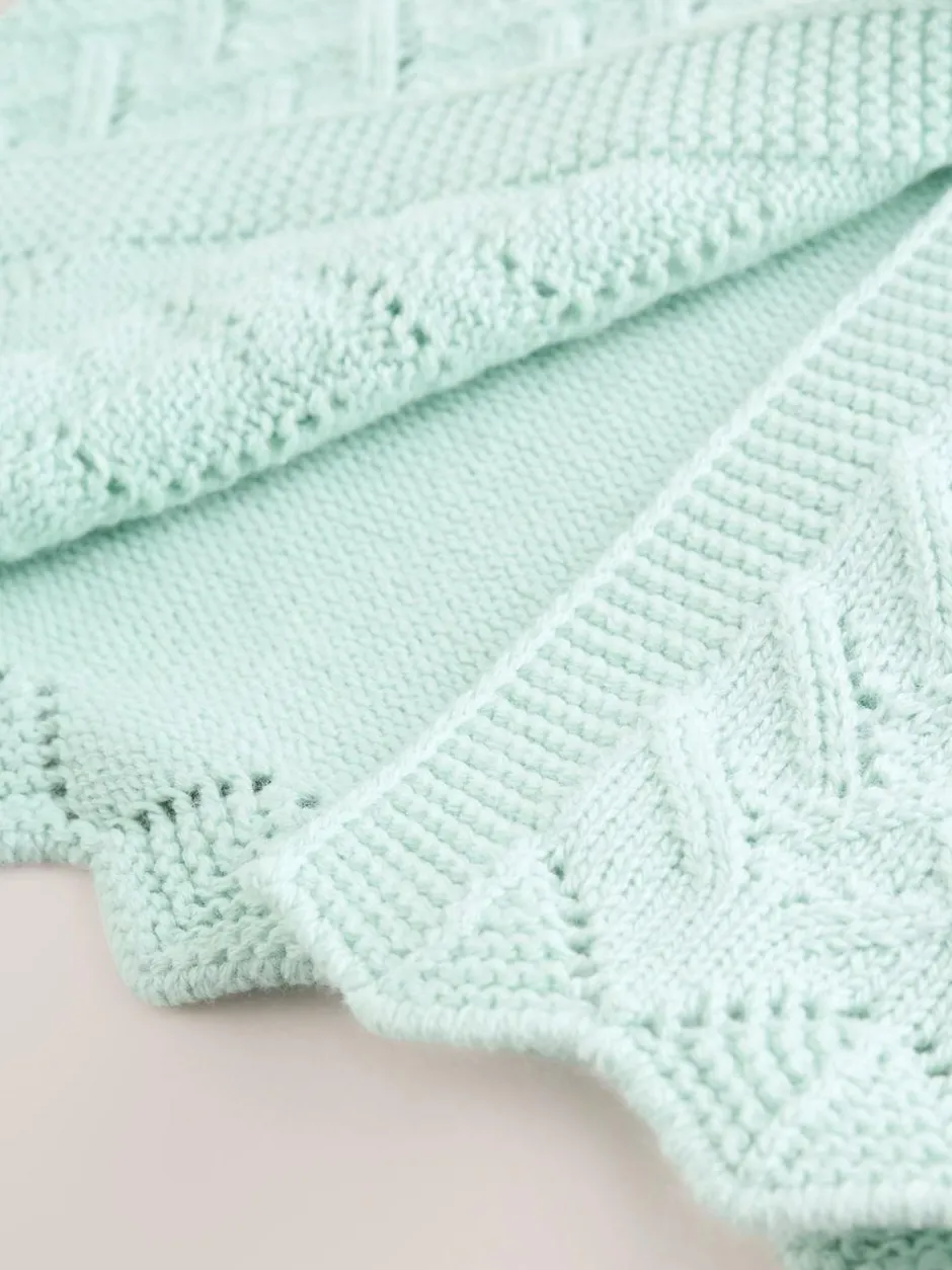 Next Pointelle Knitted Baby Cardigan (0mths-2yrs) Green Discount