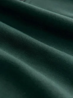 Next Green Quarter Zip Cotton Rich Jersey Sweatshirt Discount