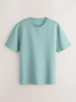 Next Green Sage Regular Fit Smart Soft Touch Heavyweight T-Shirt