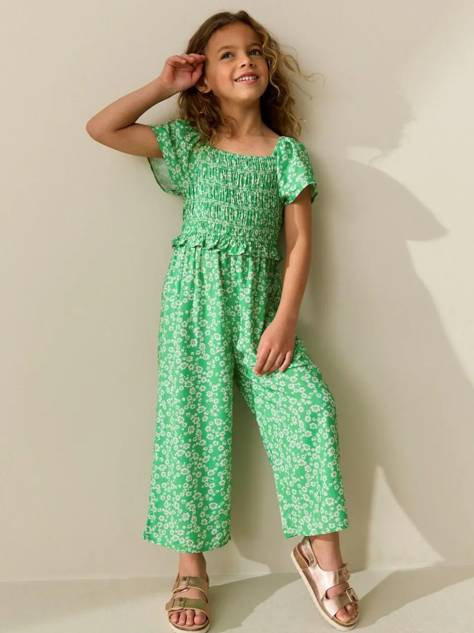 Next Green Shirred Jumpsuit (3-16yrs) Sale