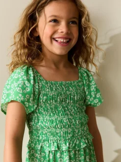 Next Green Shirred Jumpsuit (3-16yrs) Sale