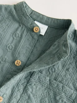 Next Shirt and Trousers Baby Set (0mths-3yrs) Green Sale