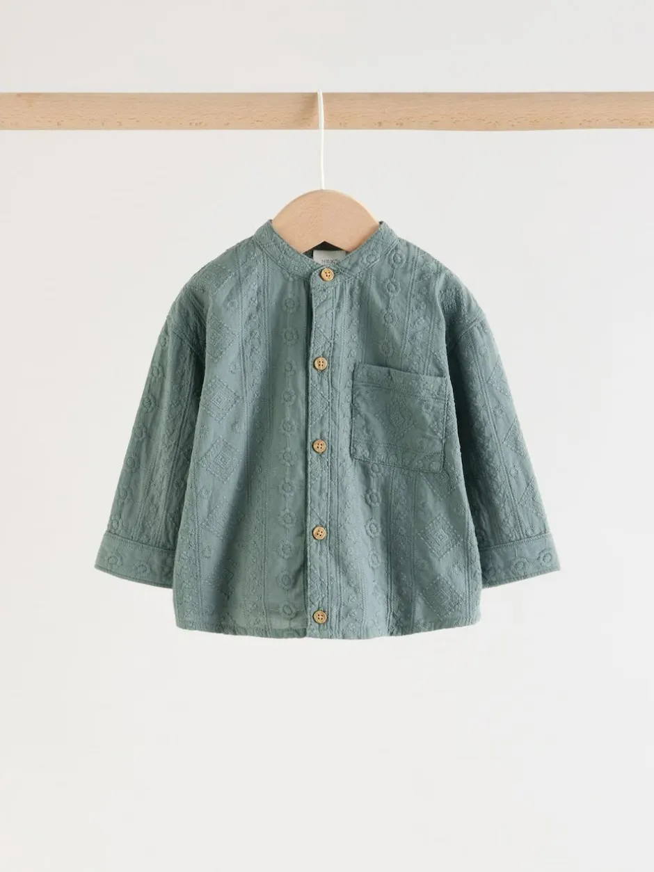 Next Shirt and Trousers Baby Set (0mths-3yrs) Green Sale